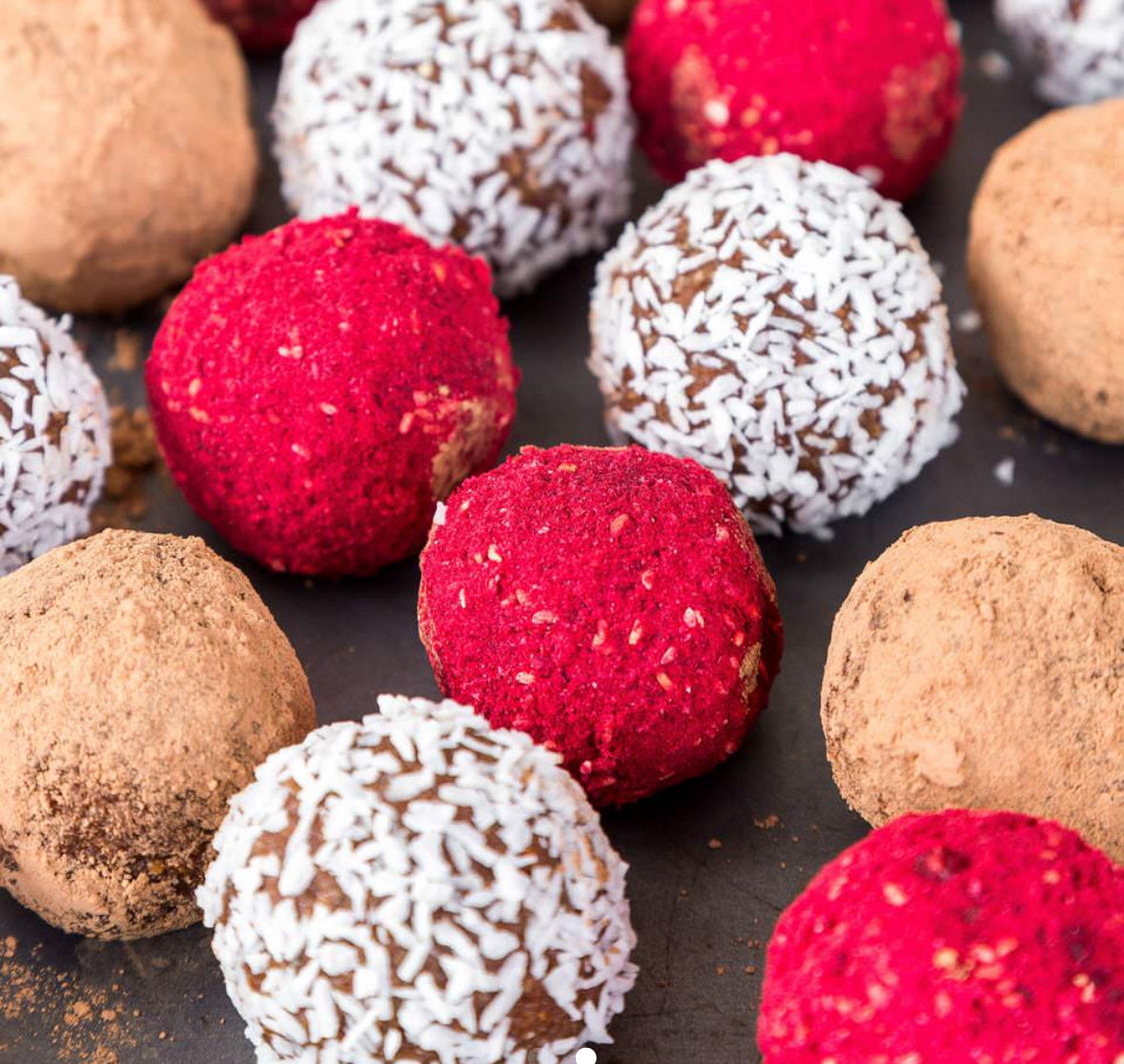 Mixed Flavor energy balls (Berry, Cacao, Coconut)